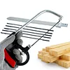 8 in 1 Hacksaw Frame Set with 6 Blades Multi Purpose Mini Hacksaws Heavy Duty Steel Saw for Metal Woodworking Glass Rubber PVC Pipes