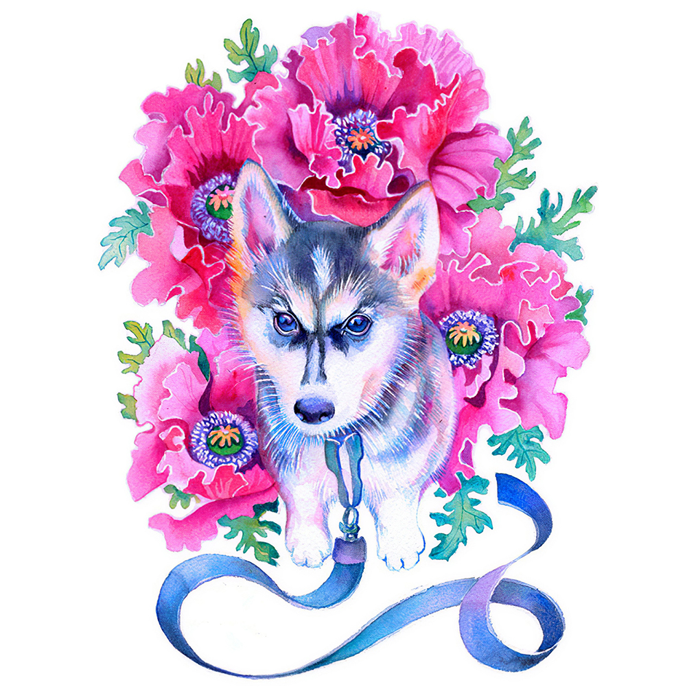 

Dog - Round Drill Diamond Painting - 30*40CM, 501 Original