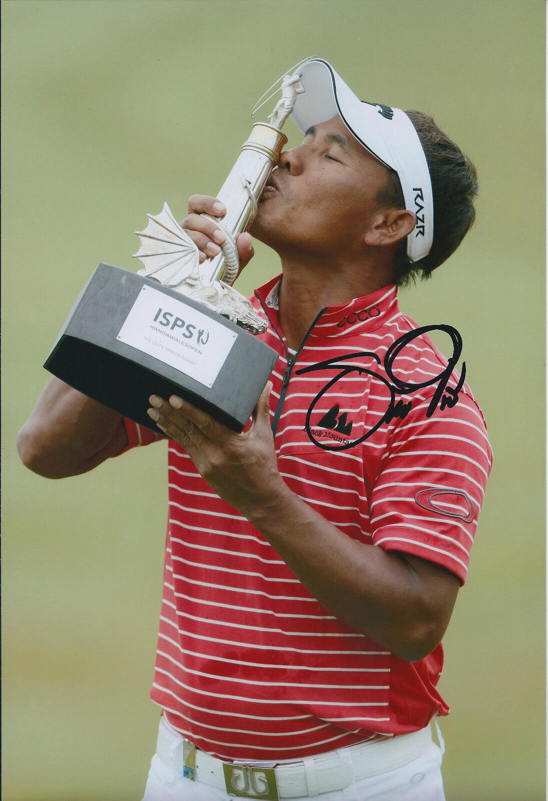 Thongchai JAIDEE SIGNED Autograph 12x8 Photo Poster painting AFTAL COA ISPS Wales Open WINNER