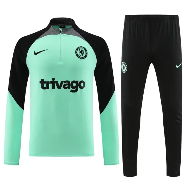 23/24 Inter Milan Half-Pull Training Suit Football Jersey Set Thai Quality