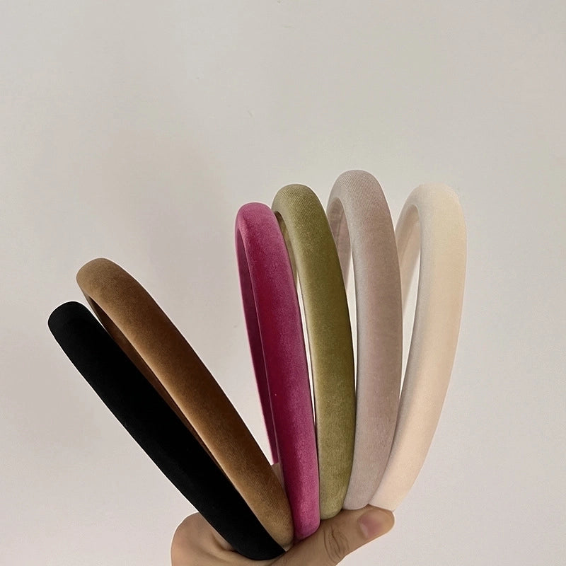 Women’s Minimalist Solid Color Cloth Handmade Hair Band