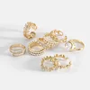 Bling Zircon 18K Golden Copper Rings