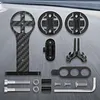 Carbon Fiber Extended Out-Front Mount Bike Computer Mount Cycling Bicycle Computer Holder for Garmin Bryton and Sports Action Camera