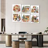 (US Only)6pcs Xmas Dog - Diamond Painting - Partial Special Shaped Drill (Canvas|30*30cm)