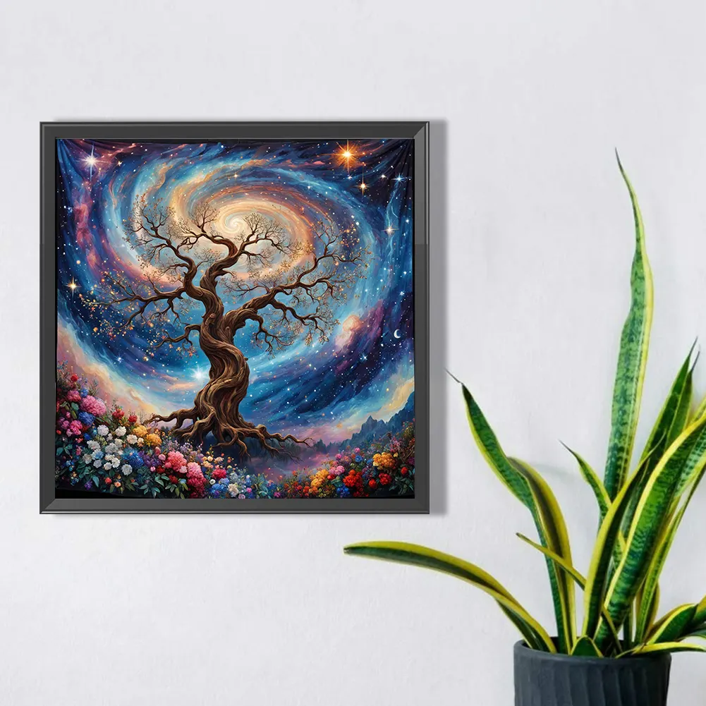 Diamond Painting - Full Square Drill - Tree(Canvas|45*45cm)