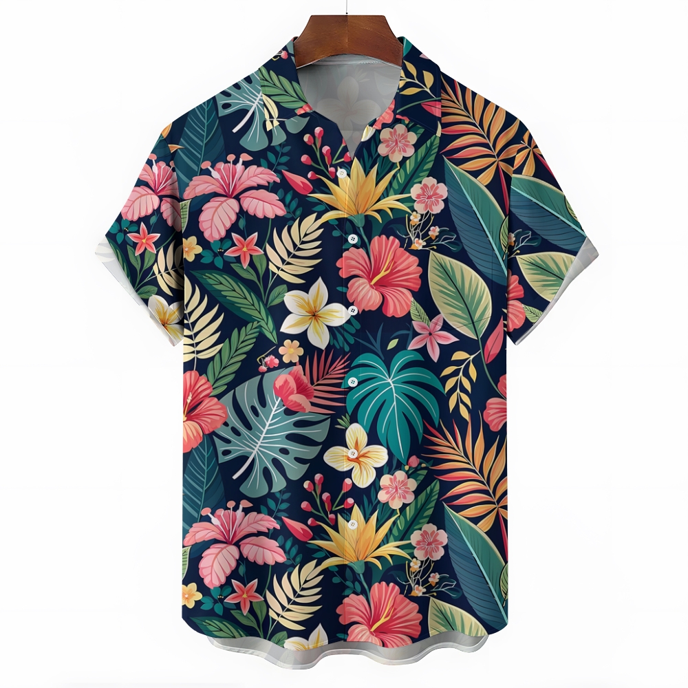 Tropical Flower Hawaiian Shirt