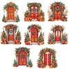 8Pcs Diamond Painting Acrylic Christmas Theme Hanging Decorations
