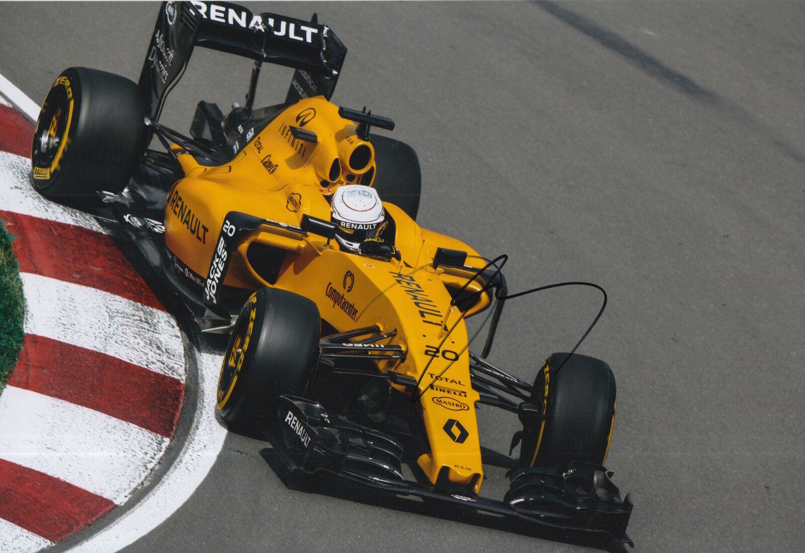 Kevin Magnussen Hand Signed 12x8 Photo Poster painting Renault Sport F1 2016.