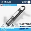4Pcs XPE+COB LED Camping 300LM Flashlight Zoomable Bright Torch USB-C Lantern