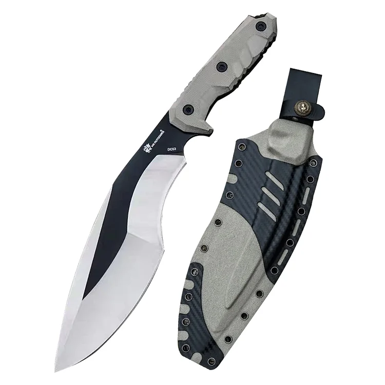 Trailblazer High-Performance 8.27-Inch DC53 Machete Knife Fixed Blade Knife - G10 Secure Handle