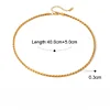 Minimal 18K Golden Silver Bracelet Necklace