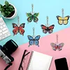 6PCS Diamond Painting Double Sided Butterfly Diamond Art Keyring