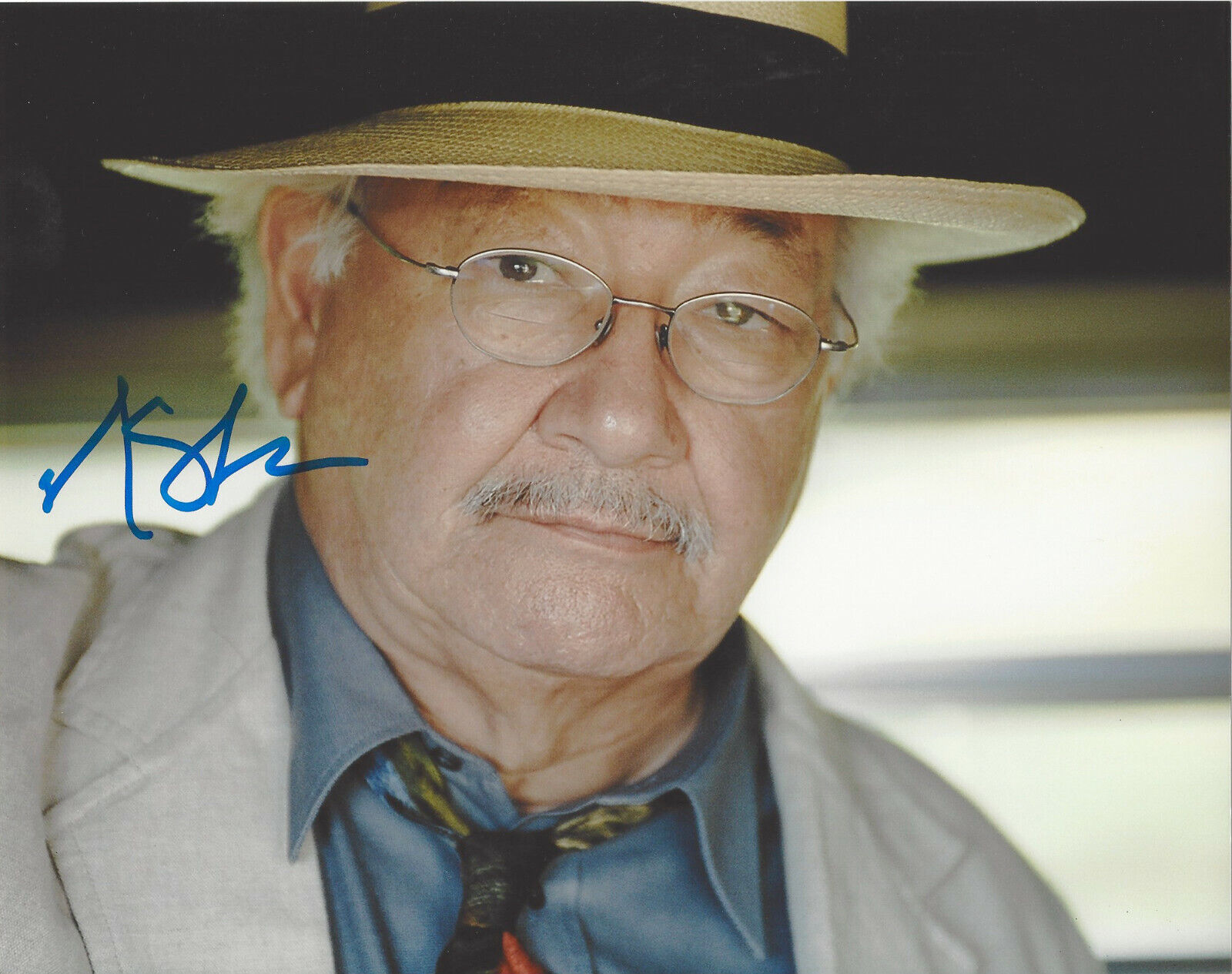 AUTHOR N. SCOTT MOMADAY SIGNED AUTHENTIC 8X10 Photo Poster painting C w/COA NATIVE WRITER LEGEND