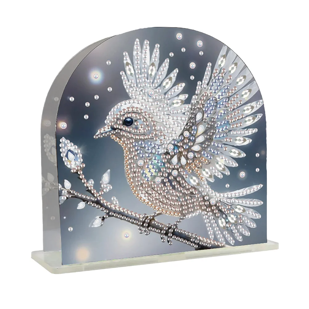 DIY Bird Acrylic Diamond Painting Napkin Rack Diamond Art Paper Towel Holder