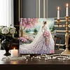 (Pre-Framed)Diamond Painting-DIY Crystal Rhinestone Wedding Dress(25x25cm)