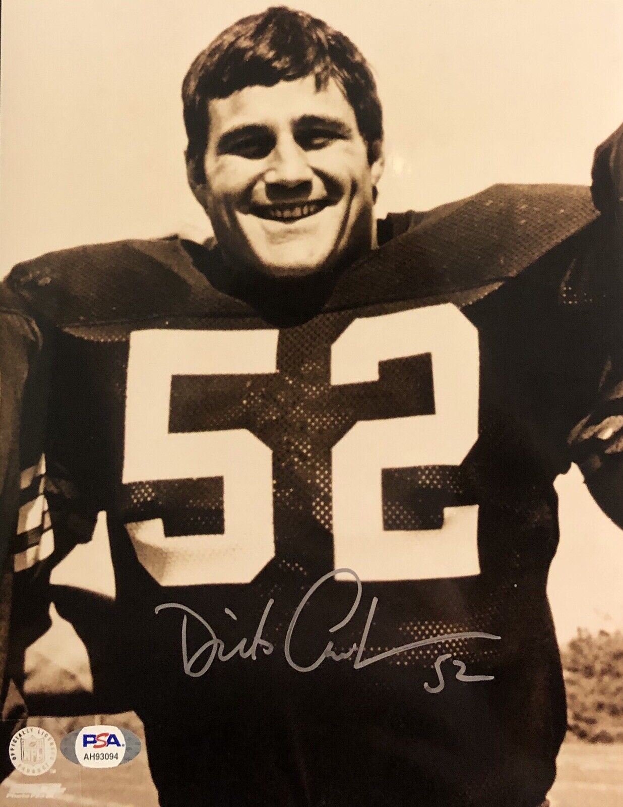 Dick Ambrose Bam Bam Signed Autographed Cleveland Browns 8x10 Photo Poster painting Psa/Dna