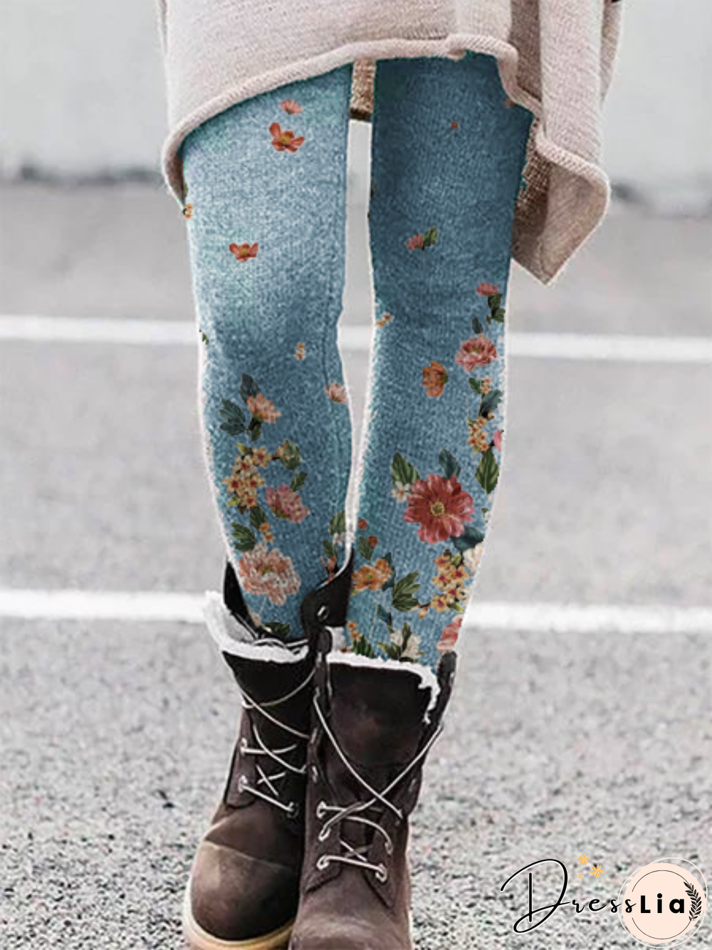 Plus size Floral Leggings Leggings