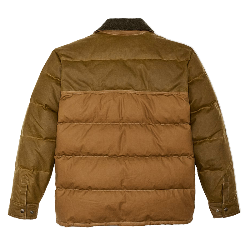 Men's Quilted Pocket Color Block Warm Jacket Coat
