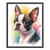 Boston Terrier Dog-11CT Stamped Cross Stitch 40*50cm/15.75*19.69in tapestrymarket