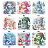 (Multi-Style) Cute Snowman-18CT Stamped Cross Stitch 30*30cm/11.81*11.81in tapestrymarket