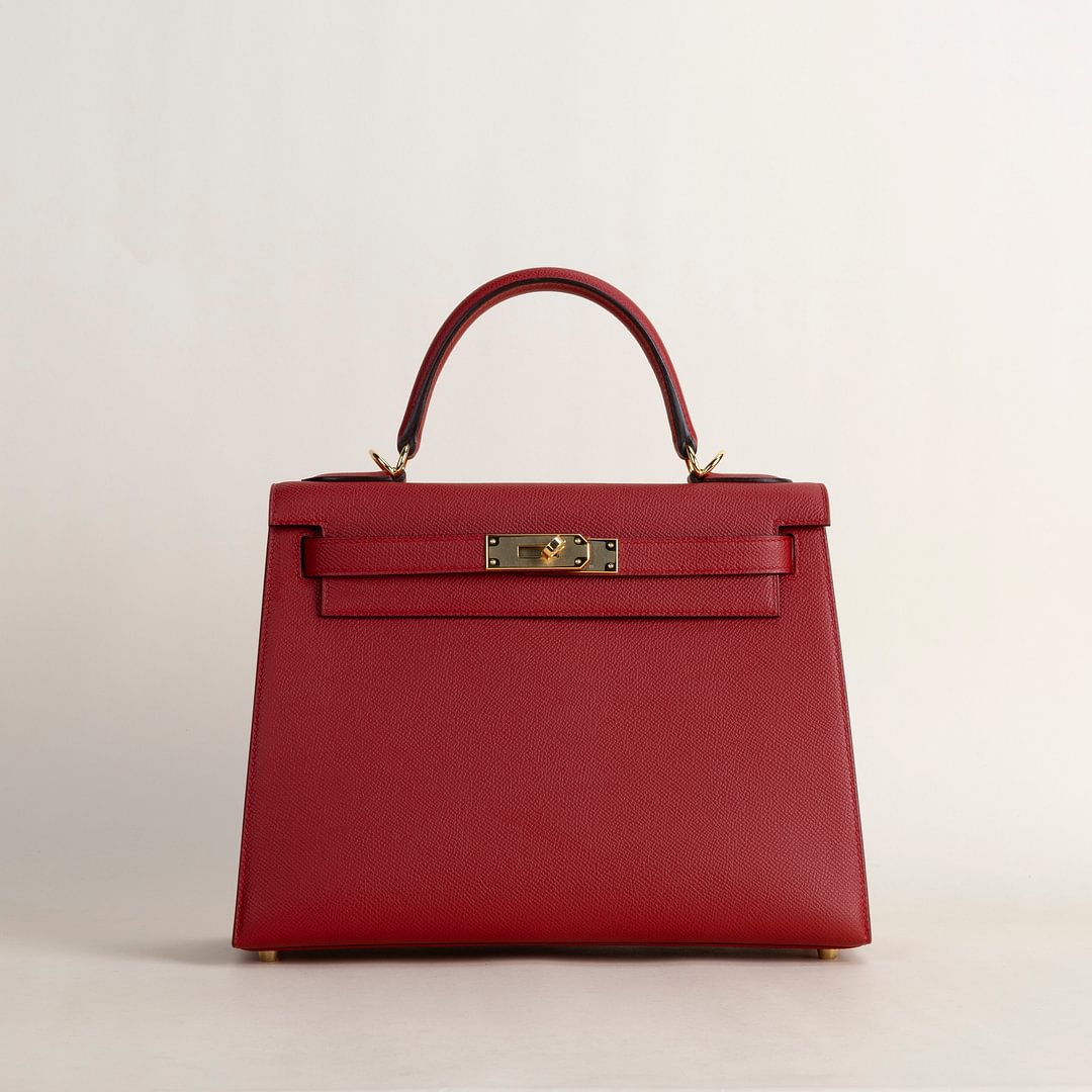Kelly28 Epsom Q5 Rouge casaque GHW