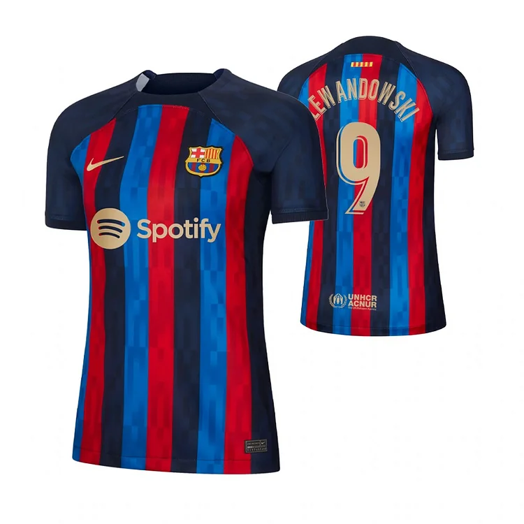 Frauen FC Barcelona Robert Lewandowski 9 Home Trikot 2022-2023