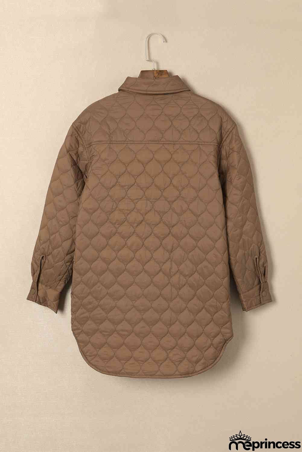 Snap Down Collared Winter Coat