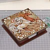 Wooden DIY Horse Diamond Painting Kit Note Box with 160 Papers for Office Desk