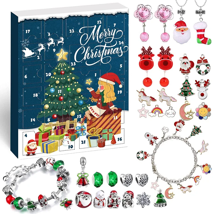 Bracelet Advent Calendar for Girls Christmas