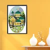 Bead Embroidery - Partial Printed 9CT Winter House(17x25 CM)