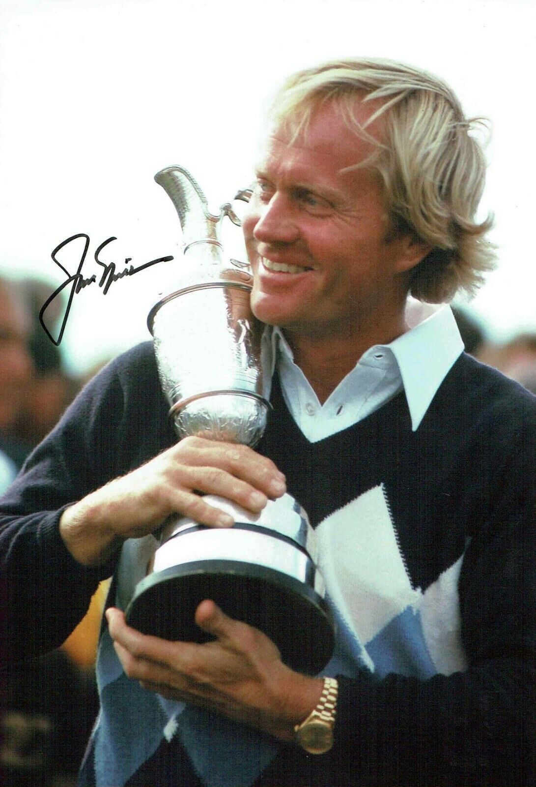 Jack NICKLAUS SIGNED Autograph 12x8 Photo Poster painting AFTAL GOLF Legend The Golden Bear