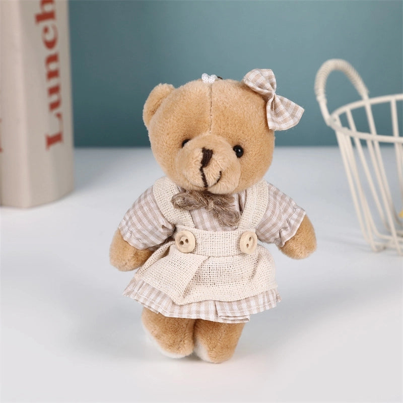 Cute Bear PP Cotton Unisex Bag Pendant Keychain