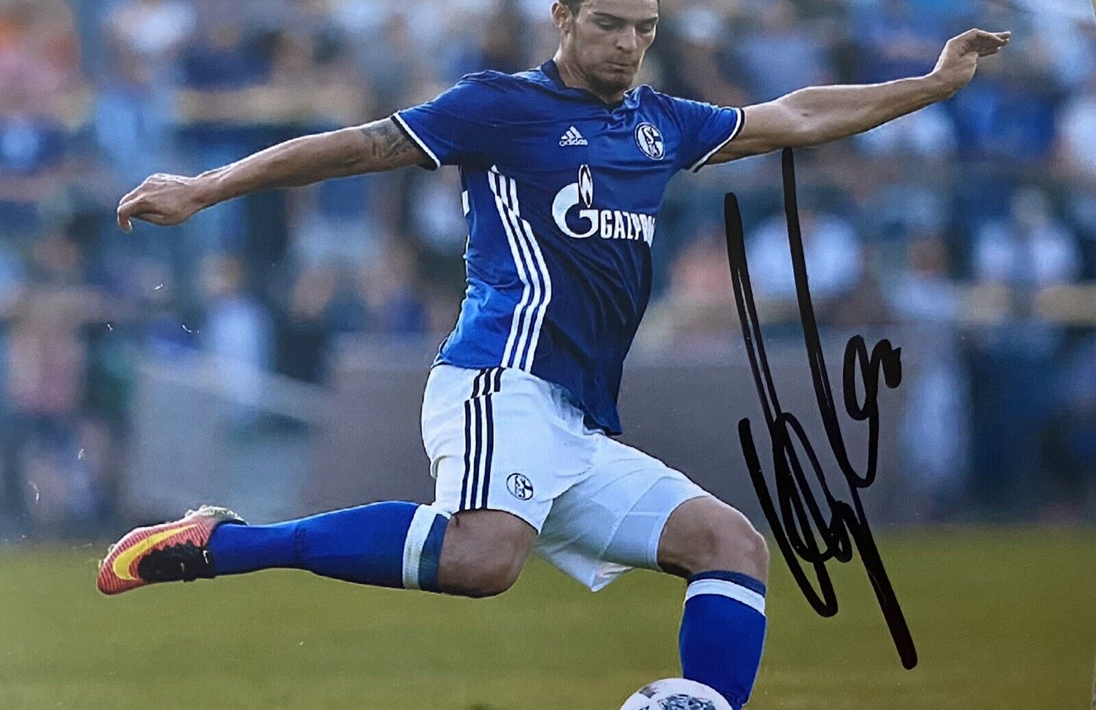 Kaan Ayhan Hand Signed Schalke 04 6X4 Photo Poster painting