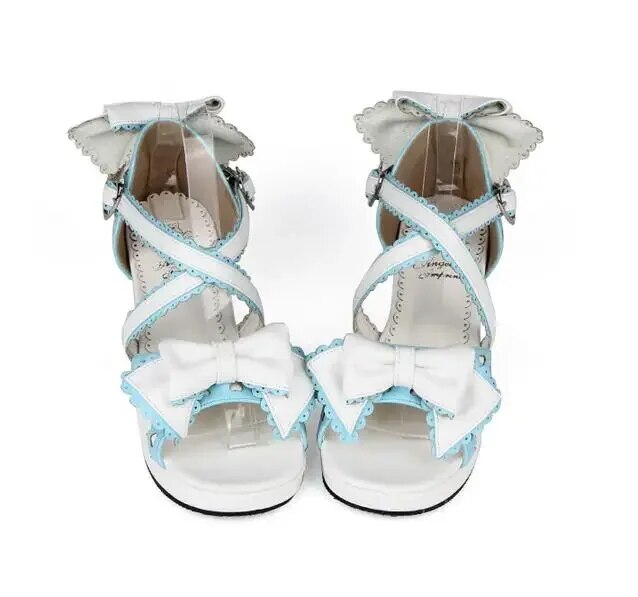 VCshoesJapan Style Woman Mori Girl Lolita Cosplay Shoes Lady Mid Thick Heels Wedges Pumps Women Princess Dress Sandals