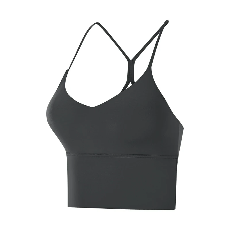 Buy v neck crop tank affordable online on Hergymclothing for yoga, biker and running
