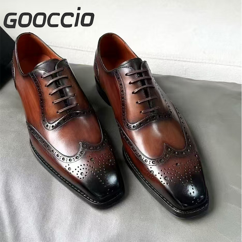 YH209 Prenium Calf-Skin Dress Shoes/Oxford Shoes For Men GOOCCIO   