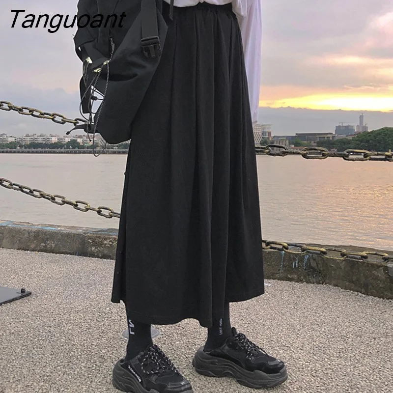 Tanguoant Skirt Women Solid Simple All Match High Waist Skirts Womens Korean Fashion Females Casual Comfortable Vintage Harajuku Soft