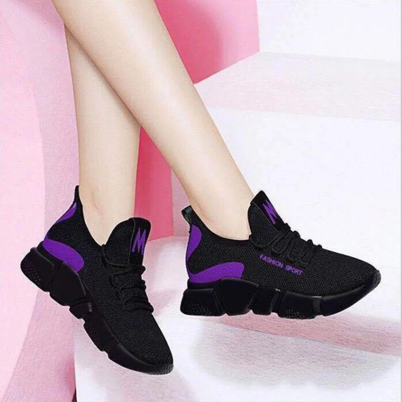 Tanguoant Tanguoant Sneakers Women's Running Shoes Women Slip-On Shoes Female Sports Shoe Thick Bottom Platforms Zapatillas Mujer Deportiva