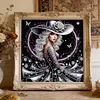Special Shape Rhinestone Diamond Painting Kit(Silver Hat Butterfly Girl)