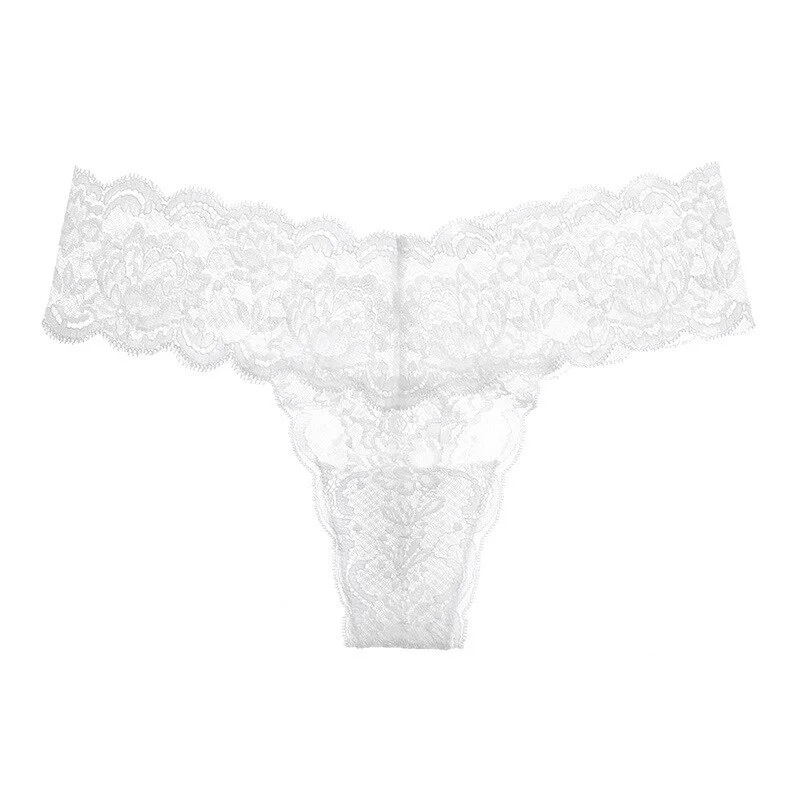 Uaang Women Lace Panties Sex String Seamless Briefs Sexy Transparent Underwear Hollow Out Underpants Thongs Female Lingerie
