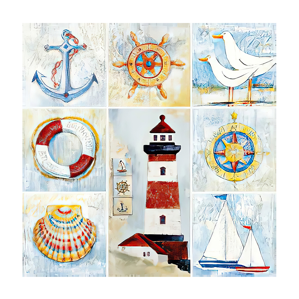 

Seaside - Round Drill Diamond Painting - 40*40CM, 501 Original