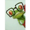 Frog With Glasses  | Full Round Diamond Painting Kits
