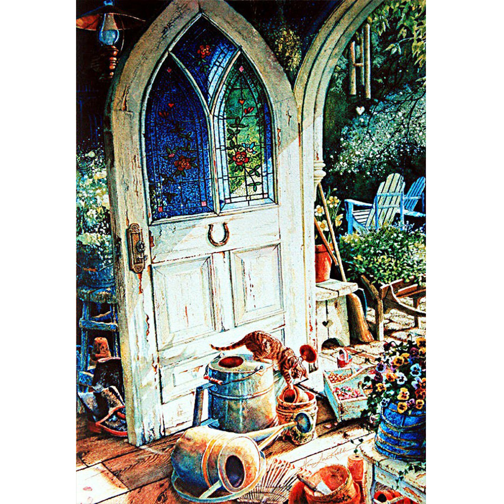 

Old Time Corner - Round Drill Diamond Painting - 30*45CM, 501 Original
