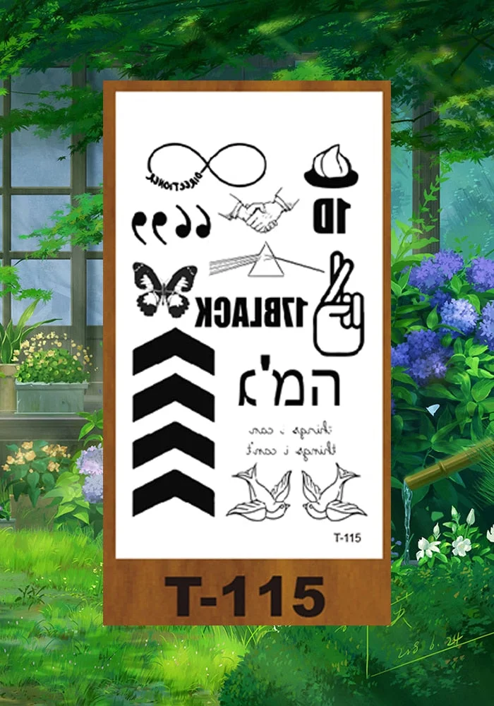 Drop Shipping Small Temporary Tattoo Sticker Small Pattern Rose Flower Owl Swallow Girl Kid Arm Abdomen Neck Ankles Art Tatoo