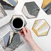 7pcs Cup Coasters Creative DIY Anti Slip Coasters Honeycomb Shape