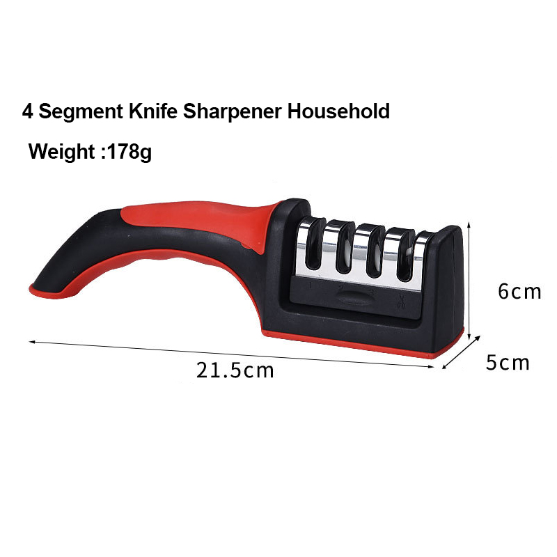 Likron Watches Professional 4-Stage Kitchen Knife Sharpener Restore Your Blades to Precision Sharpness Effortlessly