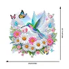 (US Local)Acrylic Special Shape Flowers Hummingbird Cloud Double Sided Effect Diamond Painting Pendant Kit
