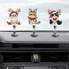 5PCS 2D Flat Xmas Cat DIY Diamond Painting Shake Car Ornaments for Center Console
