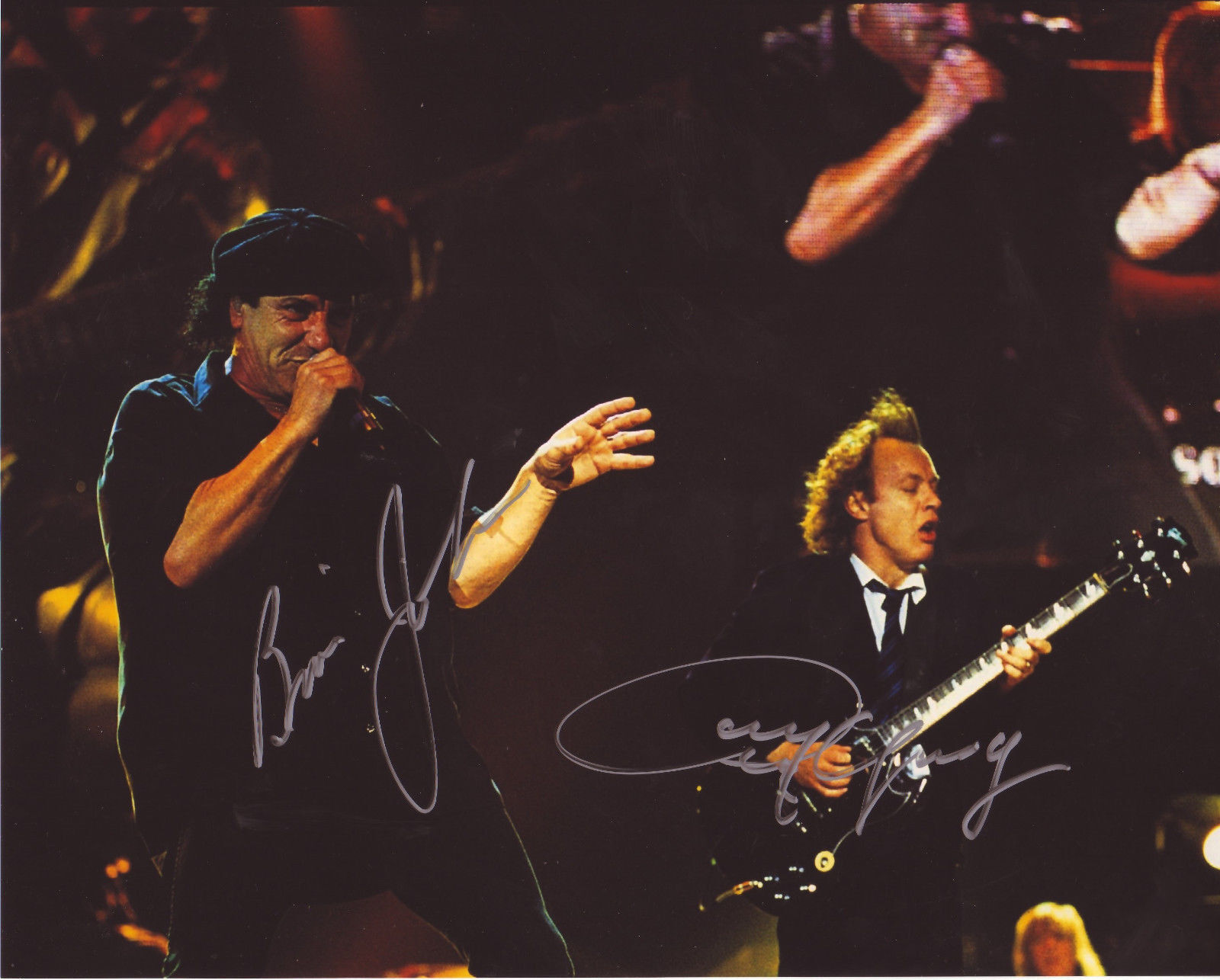 ACDC AUTOGRAPH SIGNED PP Photo Poster painting POSTER