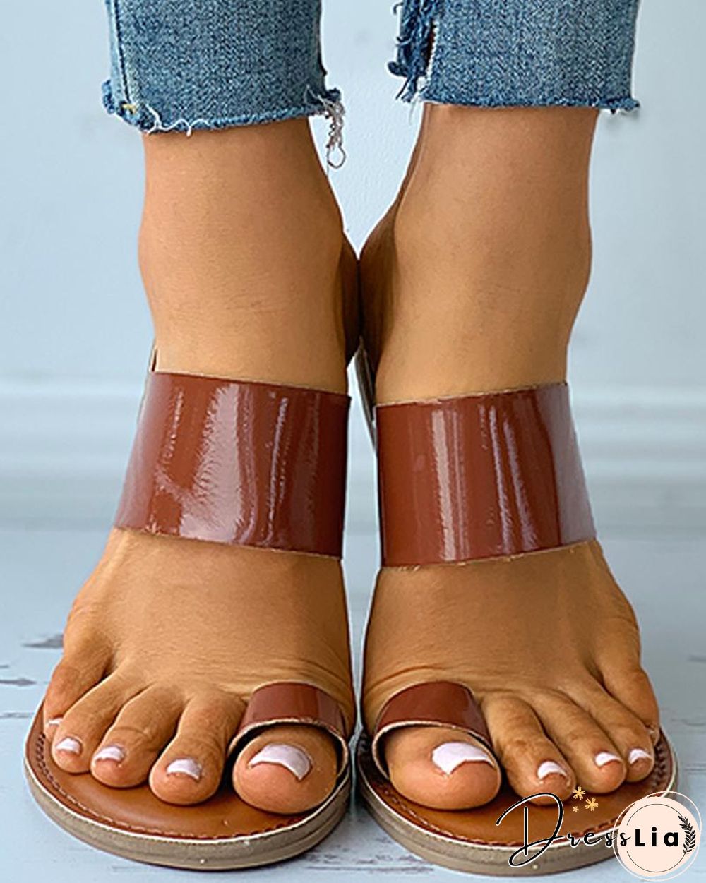 Toe Ring Casual Slide Slippers